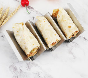 Soporte de acero inoxidable para Taco, soporte de prensa, bandeja, placas, soporte de Metal para Taco, estante para Pizza para Taco de México - Product Image 4