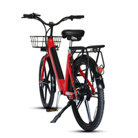 Bicicleta Eléctrica con Estación de Carga Compartida, Bicicleta Eléctrica Pública de Emergencia que Funciona con Monedas