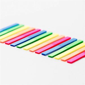 300 Sheet Transparent Fluorescent Highlighter Sticker Self-Adhesive Reading Aid Index Tabs Flags for School and Office Supplies - Product Image 6