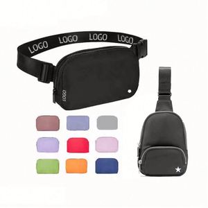 Custom Logo Sport Nylon Crossbody <b>Mini</b> Yoga New Belt Cross Chest Fanny Pack Waist Bag <b>for</b> <b>Women</b> - Product Image 1