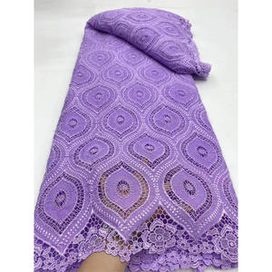 Tela de encaje de cordón francés <span class=keywords><strong>azul</strong></span> <span class=keywords><strong>Guipur</strong></span> 2025 Material tela cordones tela para africano 5 yardas - Product Image 4