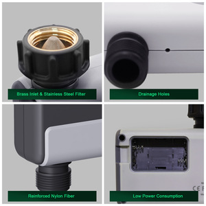 Temporizador de agua inteligente para el hogar, sistema de controlador de riego de jardín automático, drenaje de agua caliente <span class=keywords><strong>Solar</strong></span> con riego por goteo de jardín - Product Image 3