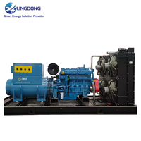 Groupe électrogène biogaz silencieux 350 kW, refroidi par eau, 430 kVA, générateur Stamford AVR Yuchai YC6TD550N-D31 pour fumier agricole