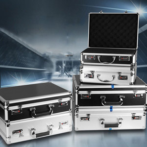 Nhôm hộp công cụ hộp công cụ lớn hộp công cụ xe đẩy mà không có công cụ vali mang mẫu trường hợp với bảo vệ bọt đệm - Product Image 2