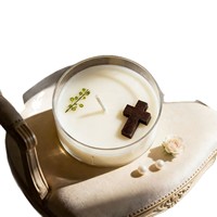 Bougie parfumée en forme de cercle à la senteur de jasmin, best-seller transfrontalier, fabriquée à partir de cire de soja 100% naturelle, coulée à la main