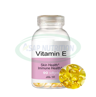 Complément alimentaire naturel à la vitamine E et au sélénium pour la croissance des cheveux et la protection antioxydante du visage, huile de vitamine E à la tocophérol, capsule molle pour les soins de la peau