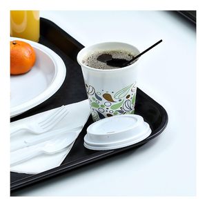 Pajitas para batir de un solo tubo sin envolver Boardwalk STRU525B10, 5 1/4 pulgadas, negras, paquete de 1000 (caja de 10) - Product Image 1