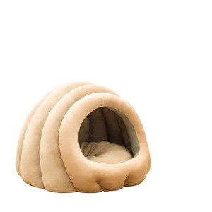 Caterpillar cat <b>bed</b>, all-season, fully enclosed design, house-shaped pet <b>bed</b>, chew-resistant, thickened and warm. - Product Image 1