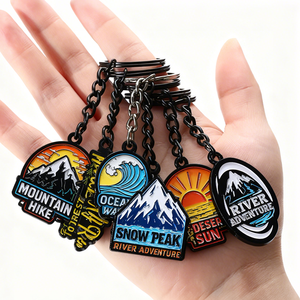 Custom 3D Sculpted Cartoon Animal Scenic Patterns Zinc Alloy Fashion Keychains Corporate Gifts Promotional Giveaways Premium