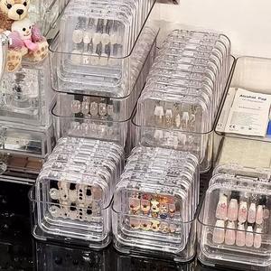 आपूर्तिकर्ता प्रत्यक्ष आपूर्ति थोक उच्च गुणवत्ता 10 पीसी ऐक्रेलिक फ्रैंच 3 डी नक्काशीदार तीन आयामी डिजाइन कस्टम झूठे नाखून - Product Image 6