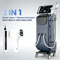 Perfectlaser Multi-sondes Picoseconde : Appareil 2-en-1 pour l'élimination des taches de rousseur, des taches de naissance et de la pigmentation, et l'épilation laser des tatouages