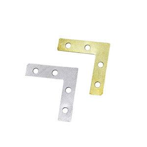 Metal Right Angle <b>Brackets</b> Gold And <b>Silver</b> Small Corner Fixing Tools For Photo Frame Durable Iron Stainless Steel Plating - Product Image 4