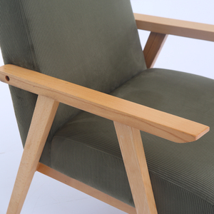 Royal <strong>Wingback</strong> Designer <strong>Arm</strong> Sofa Soft Velvet Relax <strong>Chair</strong> with Wood Furniture for Living Room and Bedroom - Product Image 5
