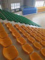 Chaises de stade pliables en plastique HDPE d'intérieur, gradins télescopiques à vendre