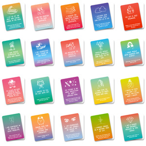 Nuevas 50 Tarjetas con Frases Inspiradoras de Arcoíris, Tarjetas de Energía Positiva y Auto-Motivación, Tarjetas Pequeñas para la Regulación de Emociones - Product Image 4