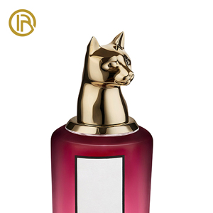 Capuchon de parfum en Zamac artisanal exquis OEM ODM avec portraits de têtes de bêtes et d'animaux pour les marques de parfums artistiques - Product Image 1