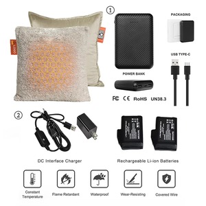 Recién llegado Hotel <span class=keywords><strong>terraza</strong></span> impermeable USB batería recargable calefacción silla almohadilla restaurante calefacción asiento cojín - Product Image 3