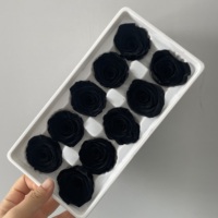 Bunga Mawar Kunming Putih Hitam Merah Abadi Alami Asli 10 PCS 4CM Mawar Awet Grosir-Harga Pabrik Hadiah Valentine DIY