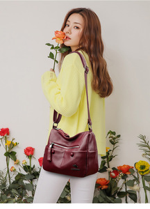 New High Quality Women Messenger Bags for Women Pu Leather Handbags Crossbody Bags Ladies Designer Shoulder Bags <b>Tote</b> Top-handle - Product Image 3