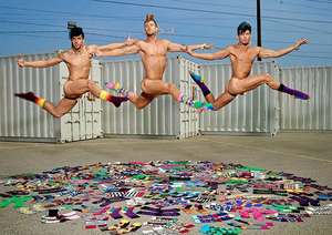 Haute Qualité Coton Biologique Drôle Coloré Mode Jacquard Crew Knit Graphic Design Chaussettes pour Hommes - Product Image 3