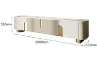 HANYEE 2024 Meuble de console en bois pour hôtel, support TV 70 pouces, design moderne, table basse avec support TV