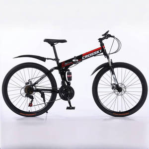 Bicicleta de montaña plegable de 21/24 velocidades al por mayor 26/24 MTB con sistema de frenos de disco y bicicletas de horquilla de acero para adultos y hombres - Product Image 4
