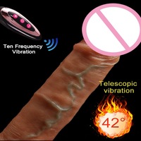 9 ''Pouces Silicone Médical Réaliste Doux Gode Ventouse Grande Grande Bite Télécommande Cyber Peau Ventouse Pénis-