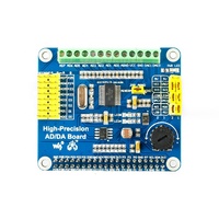Papan ekspansi AD/DA presisi tinggi Raspberry Pi asli Onboard ADS1256 DAC8552
