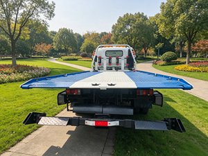 Camion de remorquage <span class=keywords><strong>à</strong></span> plateau coulissant KV100, camion de remorquage <span class=keywords><strong>à</strong></span> double plateau, dépanneuse <span class=keywords><strong>à</strong></span> plateau 4 tonnes avec treuil hydraulique, véhicule de sauvetage routier <span class=keywords><strong>à</strong></span> <span class=keywords><strong>vendre</strong></span> - Product Image 5