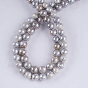 Perles d'eau douce naturelles Zhuji 9-11 mm, perles Edison, perles en vrac, bricolage, collier, bracelet, perles faites à la main, chaîne de perles - Product Image 1