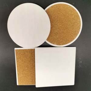 New Style Blank Sublimation Coffee <b>Ceramic</b> <b>Coaster</b> Cork <b>Coaster</b> Round Square Heat Transfer <b>Ceramic</b> <b>Coaster</b> - Product Image 4