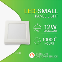 Plafonnier LED carré de haute qualité à montage en surface 12W Design moderne pour la décoration intérieure et l'éclairage commercial