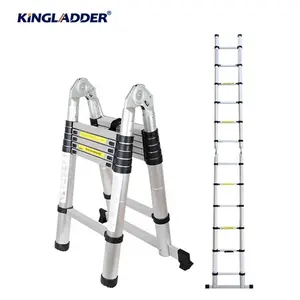 Kingladder KT190D 3,2 M 11 шагов алюминиевый переносной пожарный Спасательная Лестница для использования в помещении и на открытом воздухе