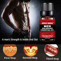 MAX MAN 10ml Aceite Esencial para Masaje de Ampliación del Pene, Estimulante Sexual, Engrosamiento y Crecimiento para Hombres