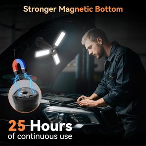 Đèn <span class=keywords><strong>LED</strong></span> năng lượng mặt trời Đèn cắm trại có thể sạc lại với chân đế có thể thu vào Thanh có thể kéo dài để cắm trại, đi bộ đường dài, sửa chữa công trường - Product Image 4