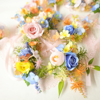 Corsage floral de mariage fait main, corsage de poignet, boutonnière de poche, fleur pour verre à vin pour la Saint-Valentin et les célébrations professionnelles