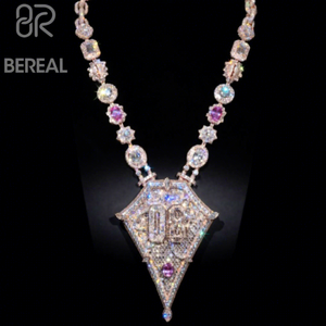 Colgante Personalizado Estilo Hip Hop con Moissanita VVS, Venta Directa de <span class=keywords><strong>F</strong></span>ábrica, Oro Amarillo, Plata 925, Colgante con Incrustaciones de Diamantes, Joyería Fina para Hombre - Product Image 1