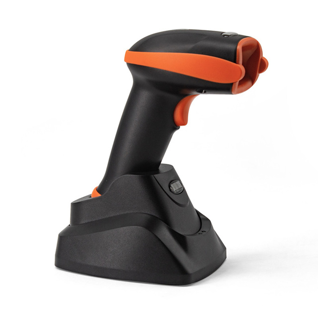 MHT- V6 2D Portable Wireless Barcode Scanner with Base Wireless Handheld Price Checker Barcode Scanner