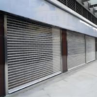 Porte enroulable en polycarbonate résistant aux intempéries, directement de l'usine, résistante à la chaleur et aux UV, pour les devantures de magasins et les salles d'exposition commerciales