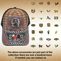 Gorra de Béisbol de 6 Paneles con Logotipo Metálico 3D de Western Metal, Unisex, Casual, con Serigrafía, Estilo Denim, para Playa y Pesca