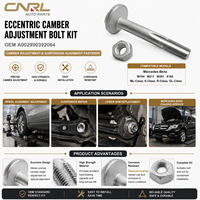 Vis excentrique OEM A002990392064 avec écrou hexagonal |   Fixation pour réglage de la camber et alignement de la suspension automobile