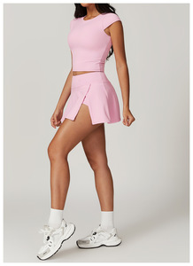 Vêtements de sport pour femmes, jupes de <span class=keywords><strong>tennis</strong></span> de haute qualité, respirantes, pour le running, le padel, le pickleball, ensembles de <span class=keywords><strong>tennis</strong></span> 2 pièces - Product Image 4