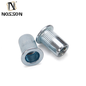 Remache de cabeza plana para <span class=keywords><strong>tuercas</strong></span> de inserción, con rosca de cabeza plana moleteada Remache, modelo tuya rivnut M3 M4 M5 M6 <span class=keywords><strong>M8</strong></span> M10 M12 - Product Image 4