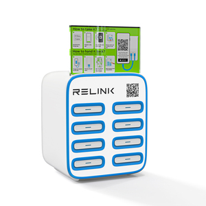 Station de recharge portable à 8 emplacements pour la location de batteries externes, sortie 30W, offre une charge rapide pour les téléphones mobiles 3C, distributeur automatique - Product Image 3