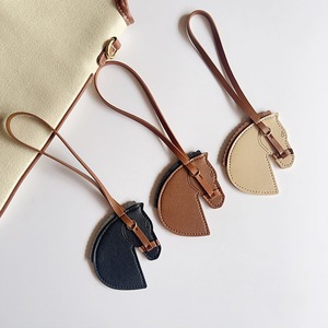 Creative PU Leather Horse Head Pendant Carabiner <b>Keychain</b> with Long Strap Durable High Quality - Product Image 3