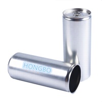Canette en aluminium cylindrique de 500 ml avec couvercle facile à ouvrir pour l'emballage de bières, de boissons énergisantes et de sodas, avec couleur et design personnalisés