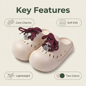 Yearning Women's Mid Top Holes Hole-Patterned Slippers Soft Comfortable Korean Style Air Cushion Waterproof Outdoor/Indoor Use - Product Image 6