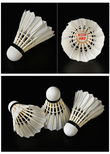 Volants de <span class=keywords><strong>badminton</strong></span> DHS <span class=keywords><strong>Double</strong></span> Happiness modèle 402A de haute qualité, 6 pièces - Product Image 2