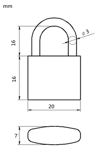 Cao An Ninh Chống Trộm Chống Cắt Chất Lượng Tốt Giá Rẻ Nhỏ Hành Lý Khóa 20Mm Brass Ổ Khóa - Product Image 2