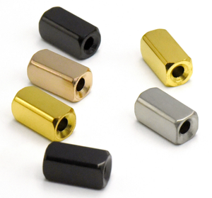 LeGood 6x6x16mm stainless steel custom laser engraved beads <b>spacer</b> - Product Image 1